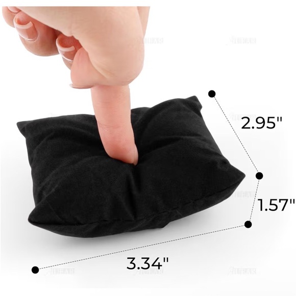 Velvet Display Pillow - Choose White, Red or Black - Picture 3 of 5